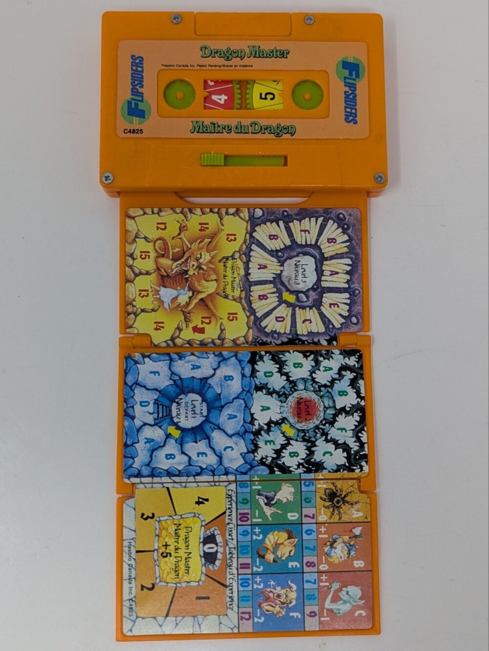 Dragon Master Kids Game Cassette Style Fold Out Hasbro 1987